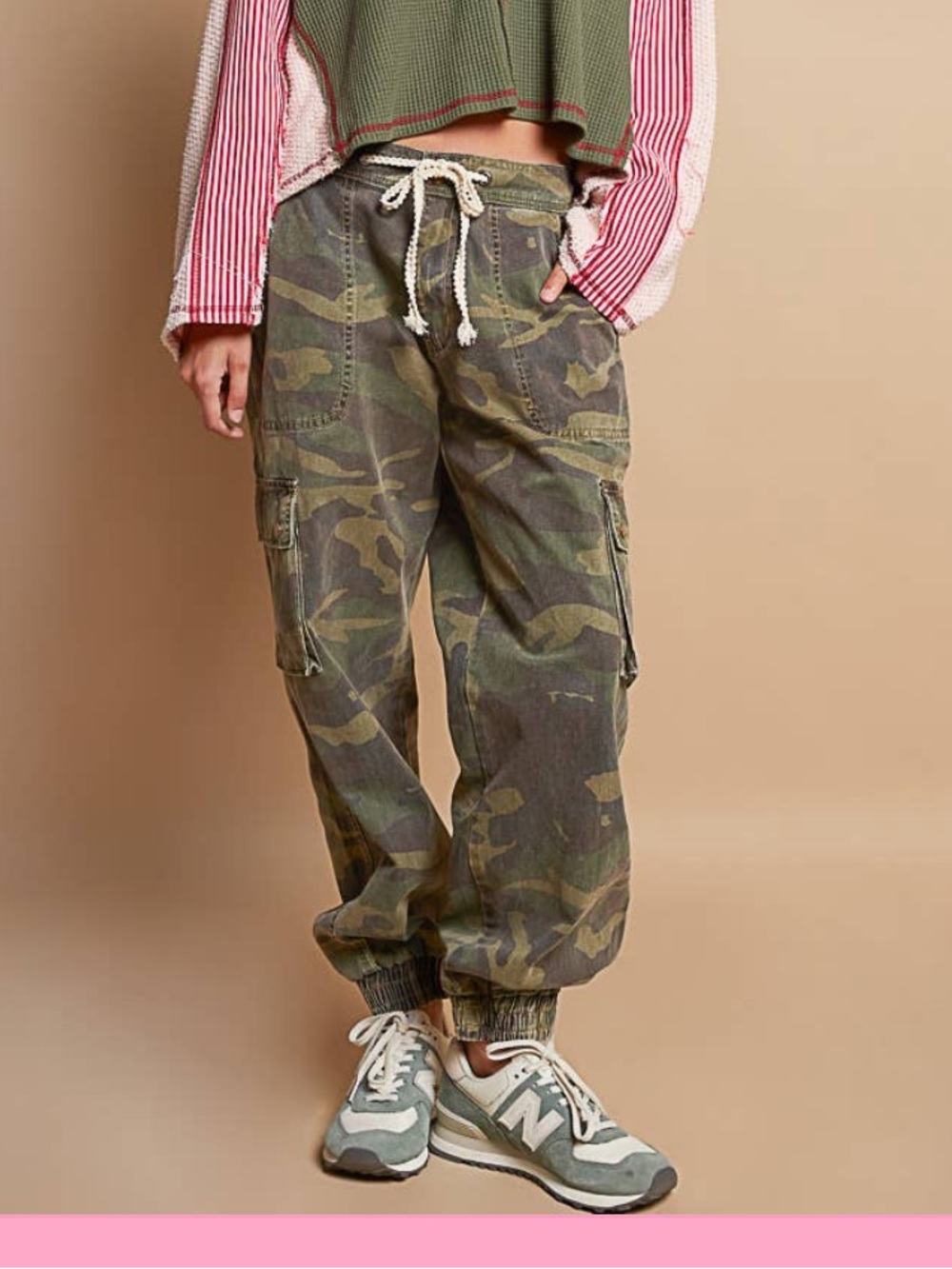 Women’s Camo Cargo Jogger Pants